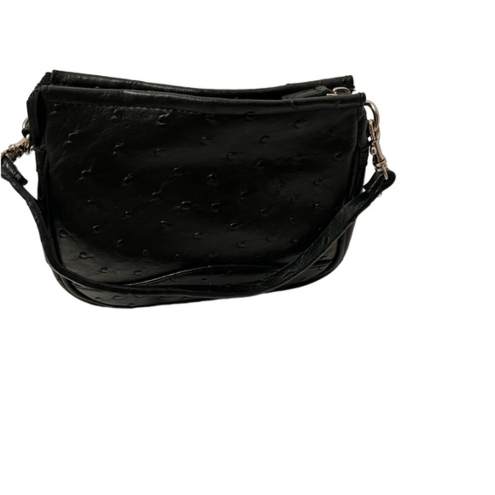 Black Embossed Mini Purse